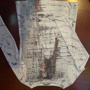 Zara Mesh Long sleeve shirt